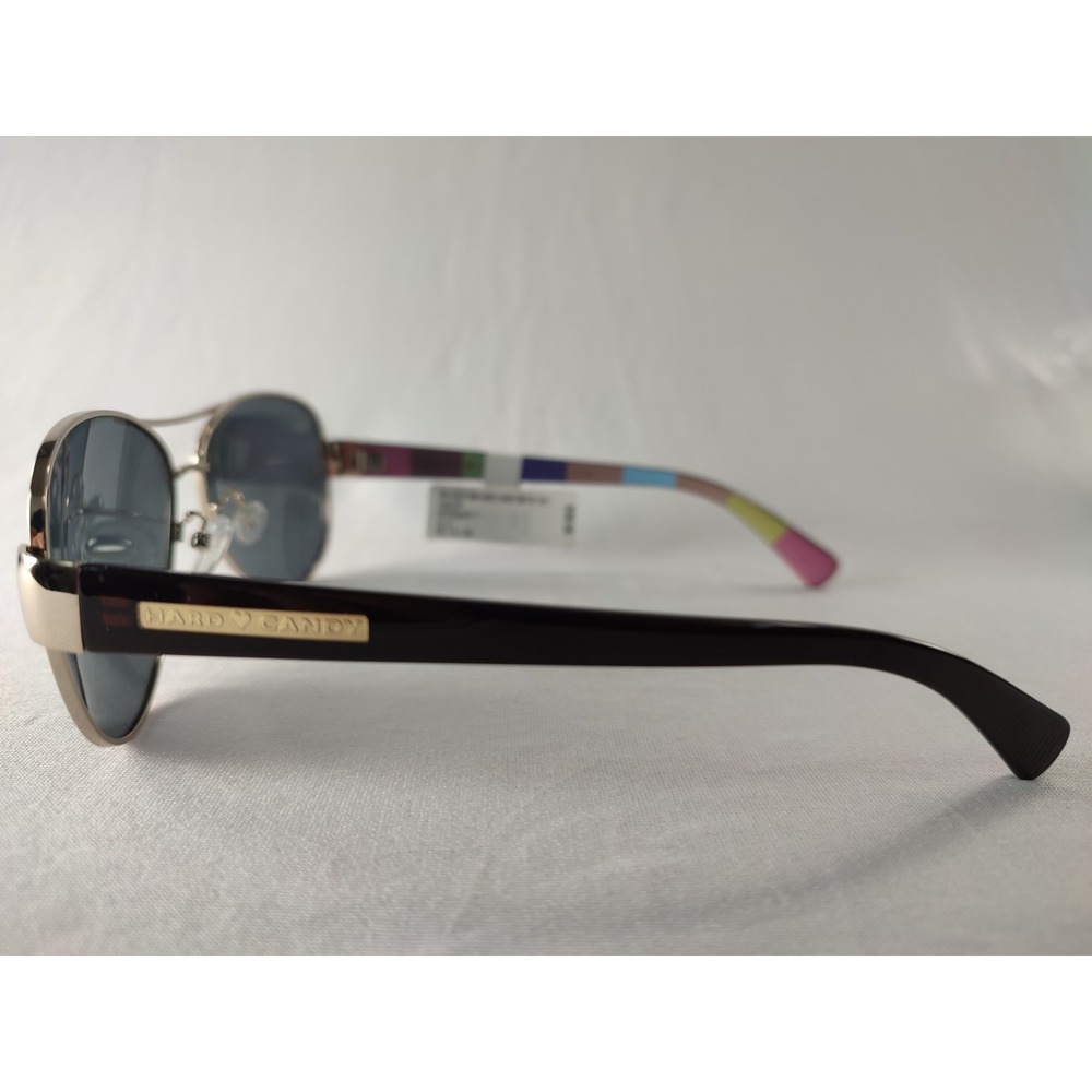 Hard Candy Women's Aviator Sunglasses Gold Metal Polarized Lens NWT HS02P - Picture 3 of 10